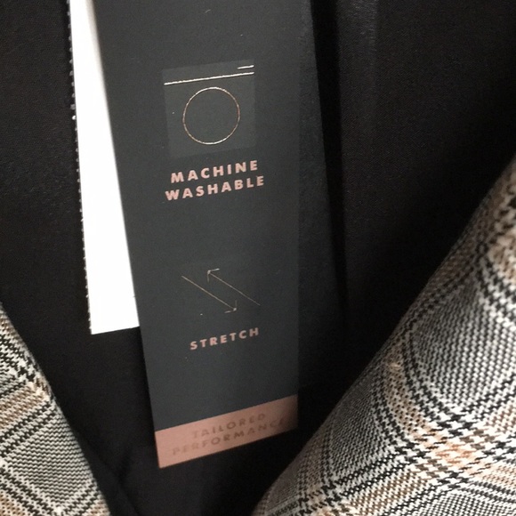 NWT Banana Republic 2 Jacket Plaid Black White Gold $139.99 Trending Boyfriend - Picture 8 of 8